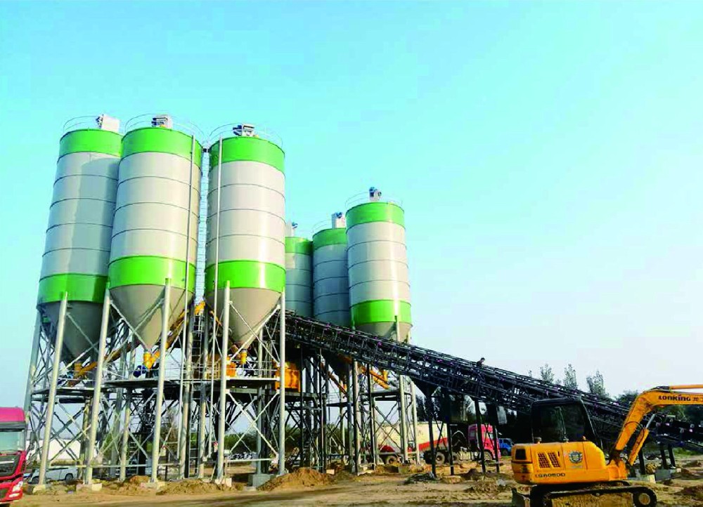 HZS120 Concrete batching plant